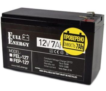 Акумулятор 12В 7 Аг для ДБЖ Full Energy FEP-127