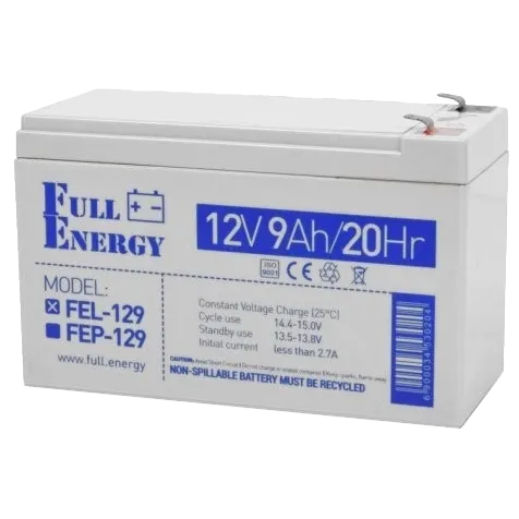 Full Energy FEL-129 Аккумулятор гелевой 12В 9А•ч