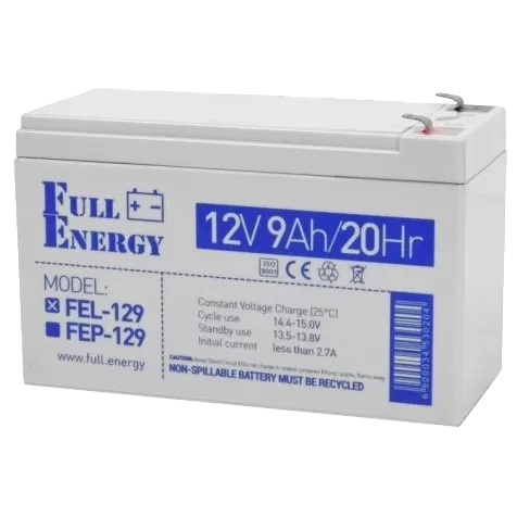 Full Energy FEL-129 Акумулятор гелевий 12В 9А•г